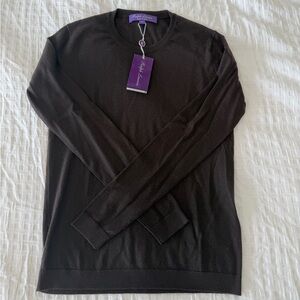 NWT Ralph Lauren Purple Label Brown Cashmere Sweater